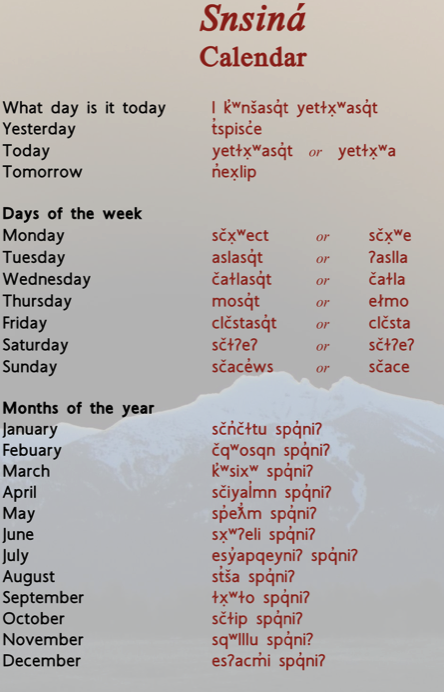 Calendar Transcript
