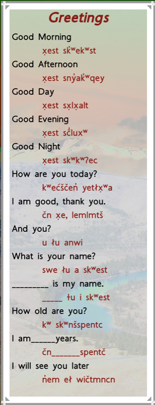 Greetings Transcript