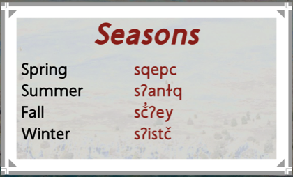 Seasons Transcript